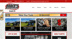 Desktop Screenshot of mikesgolfcartsga.com
